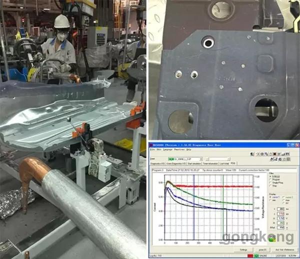 博世力士樂在手工工位的熱成型鋼板點焊